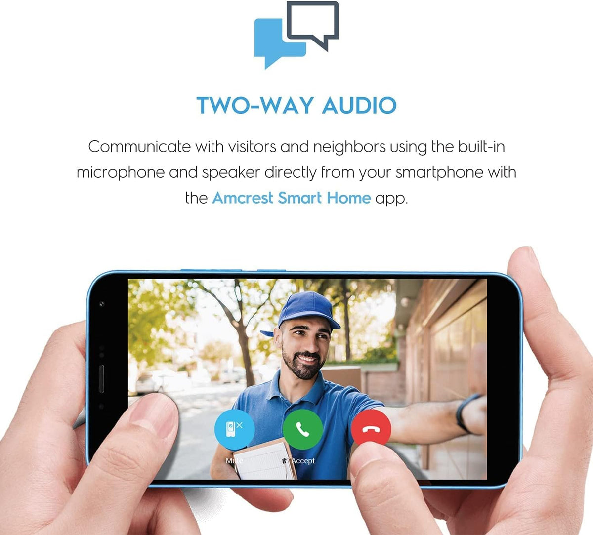 4MP Wireless WiFi Video Doorbell Camera with 2-Way Audio T260068