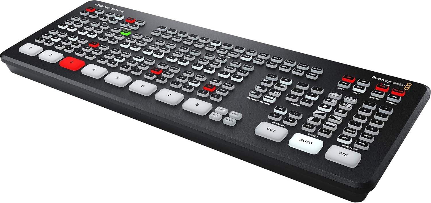 ATEM Mini Extreme ISO HDMI Live Streaming Switcher with 12V Power Supply, International Adapters & Standard HDMI Cable V5112