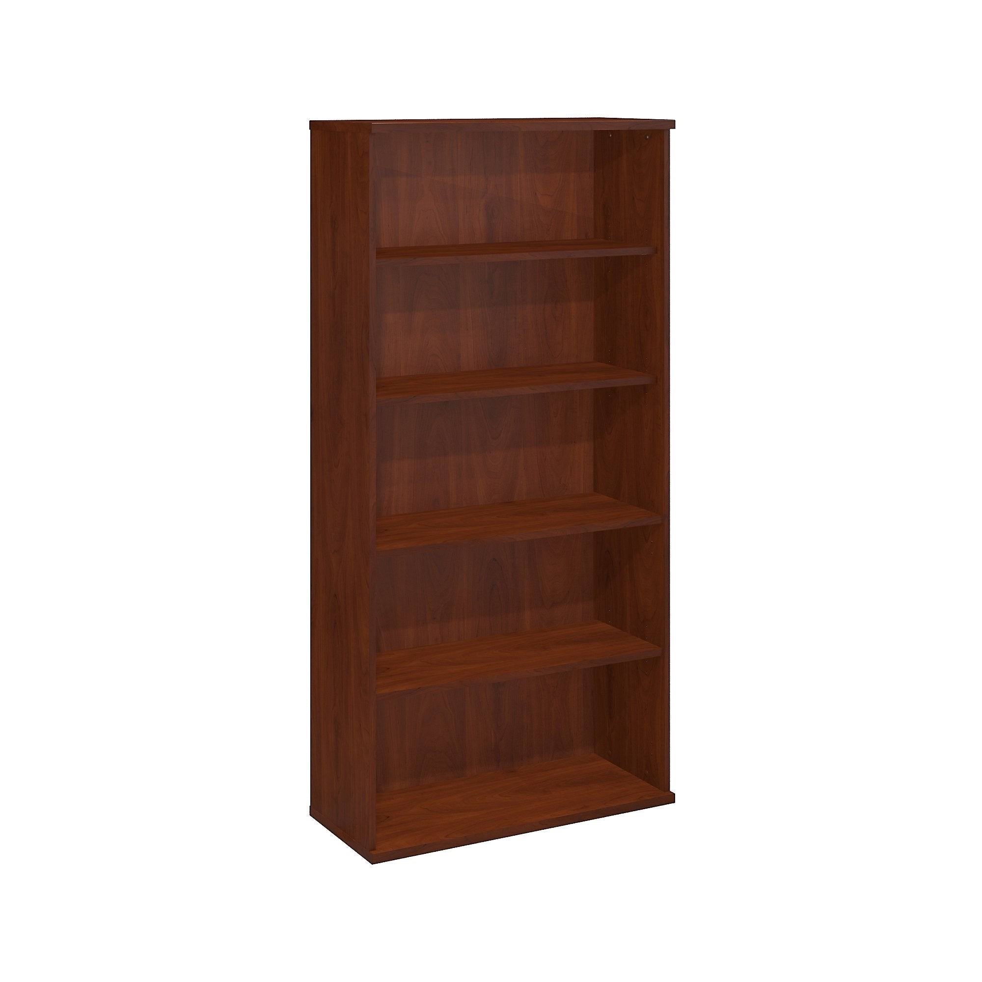 Storm Gray 5 Shelf Wood Composite Bookcase H993