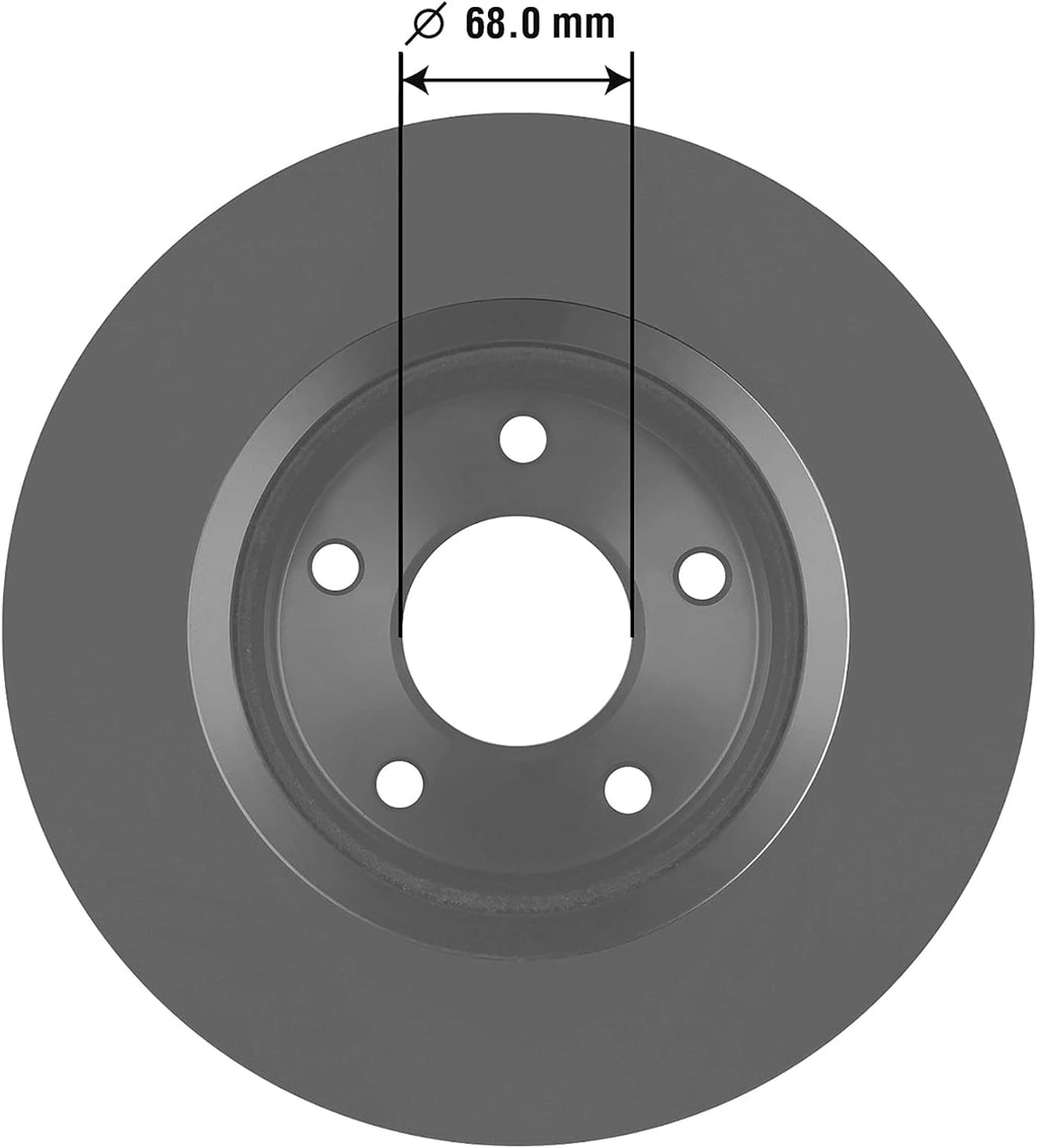 Front Brake Rotor Pack of 2 J1611