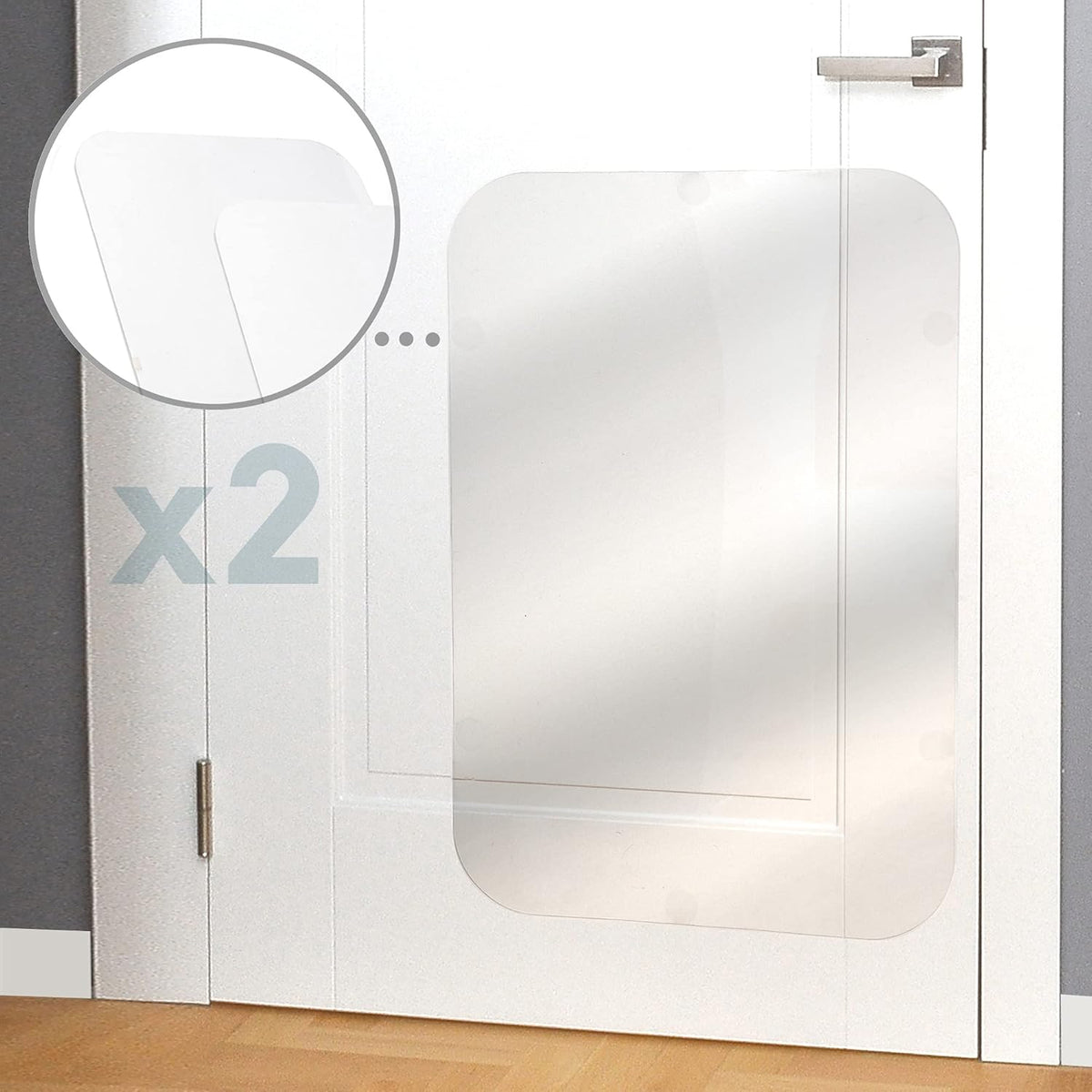 Clear Door Protector 2 Pack 35.5 x 24 Anti-Scratch Guard J757764