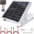20 Watt 12V Solar Panel Kit with Adjustable Tilt Mount Brackets and 5A PWM Solar Charge Controller U3202