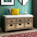 Brown Storage Bench U787686
