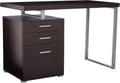 Dark Taupe Computer Desk with File Cabinet Q606182