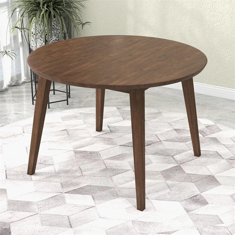 Walnut Round Solid Wood Dining Table M67800