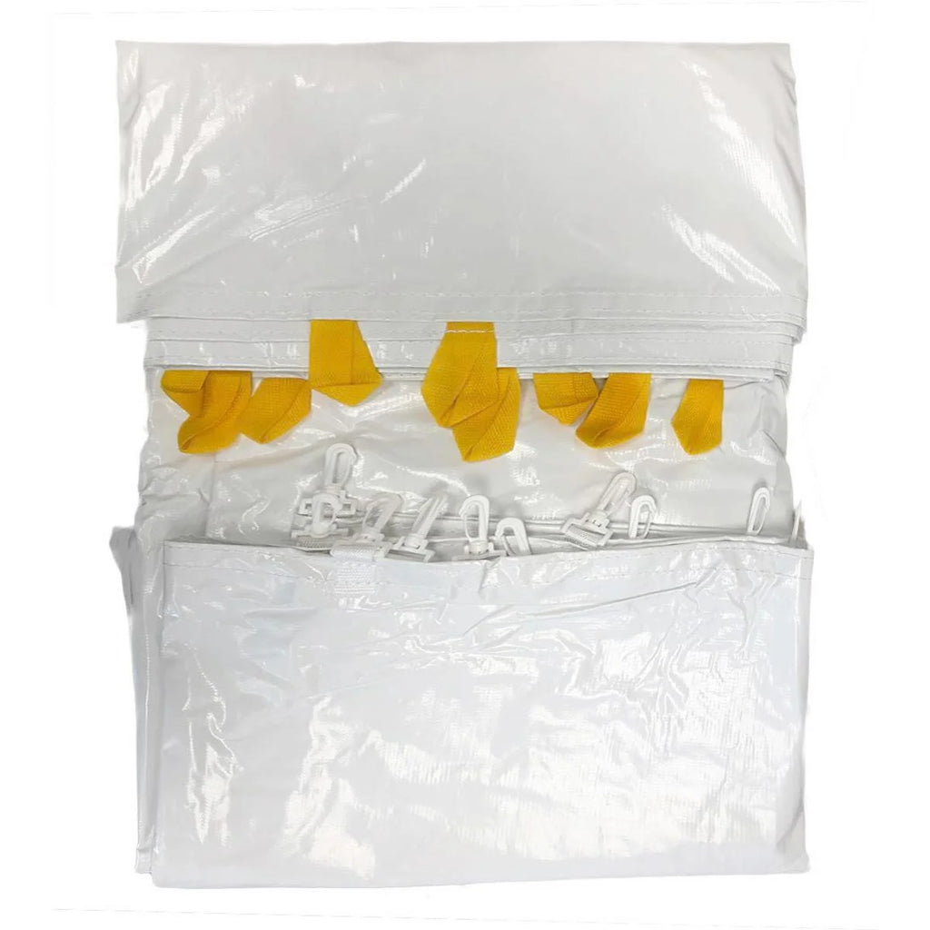 White Blockout Sidewall Kit for 8 ft Sides, 30 ft x 40 ft O78628