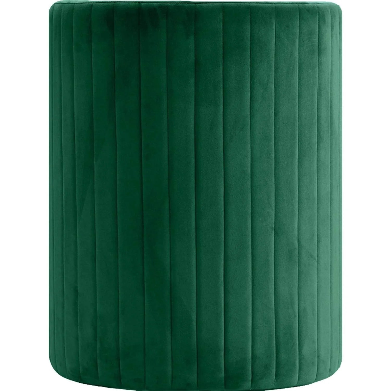 Green Velvet Round Arm Chair with Ottoman U771