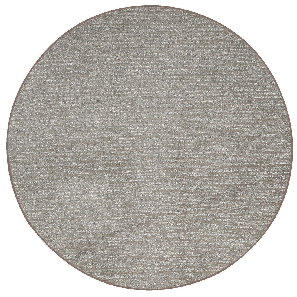 Brown Plush Area Rug 5' Round Y843