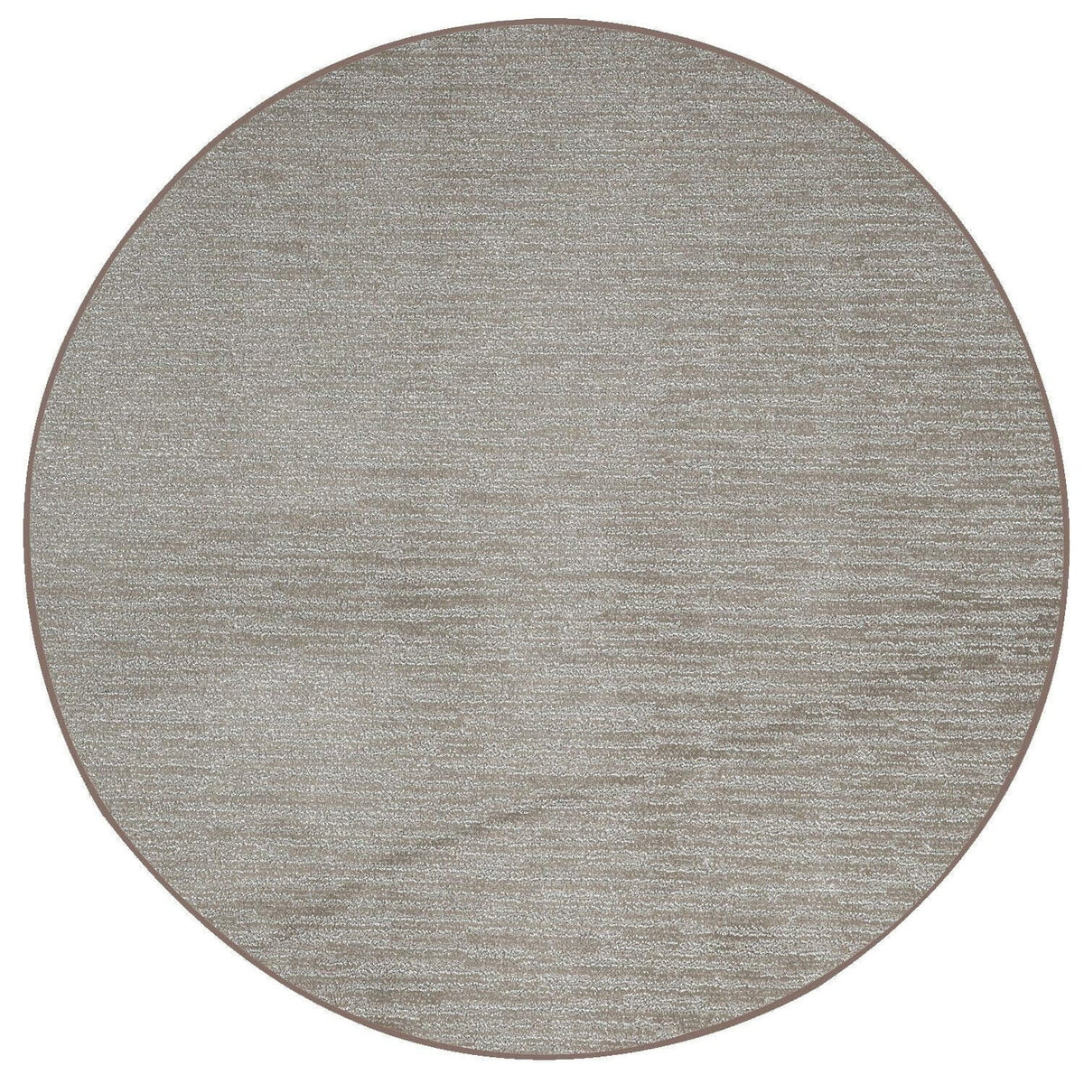 Brown Plush Area Rug 5' Round Y843