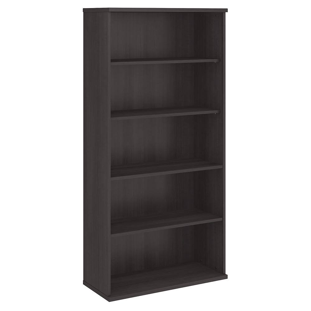 Storm Gray 5 Shelf Wood Composite Bookcase H993