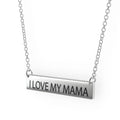 Sterling Silver Bar Pendant Necklace B880880