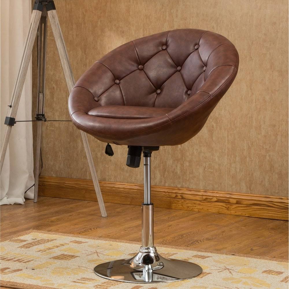 Purple Tufted Tilt Swivel Chair P446