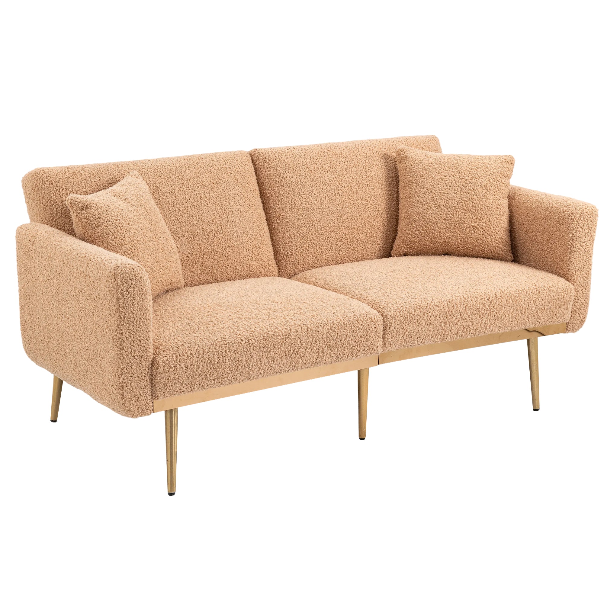 Velvet Sofa with Metal Feet O23114