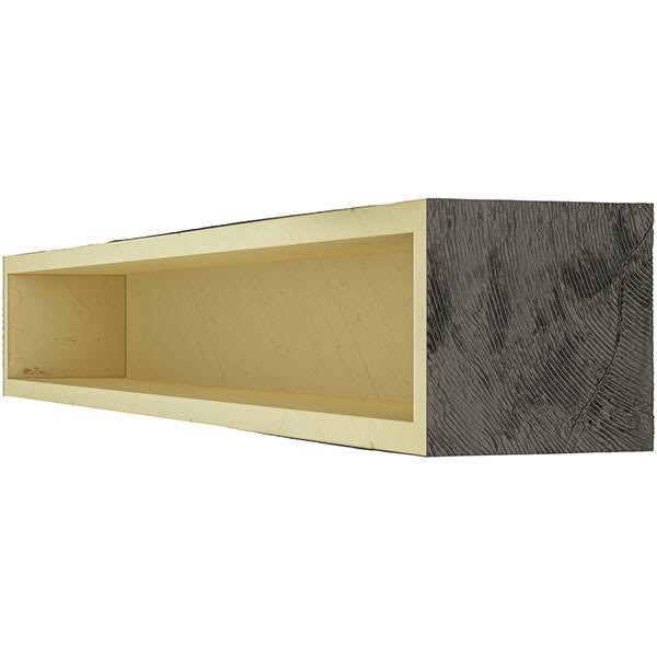 Hand Hewn Faux Wood Fireplace Mantel I459675