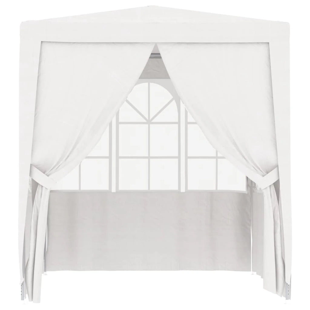 White Party Tent with Side Walls 6.6'x6.6' S4988