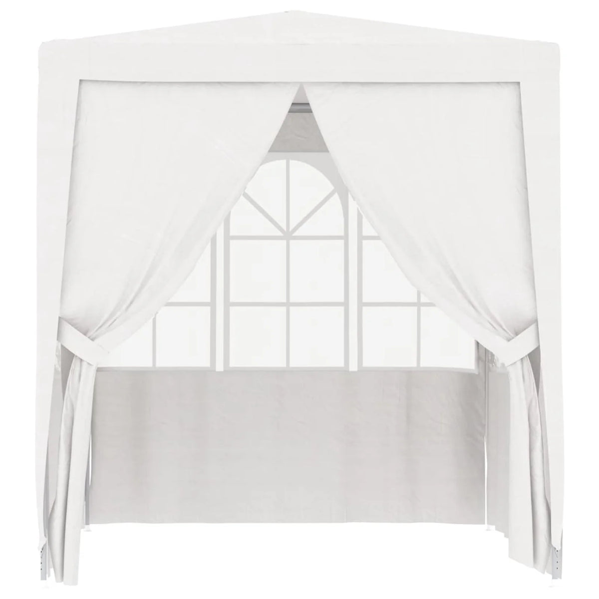 White Party Tent with Side Walls 6.6'x6.6' S4988