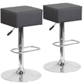 Gray Bar Stool Set of 2 Z3044