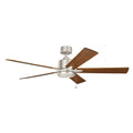 Brushed Nickel/Walnut Ceiling Fan Y70447