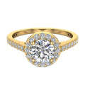 14K Gold Diamond Engagement Ring 1.15 Carat Total Weight K4475