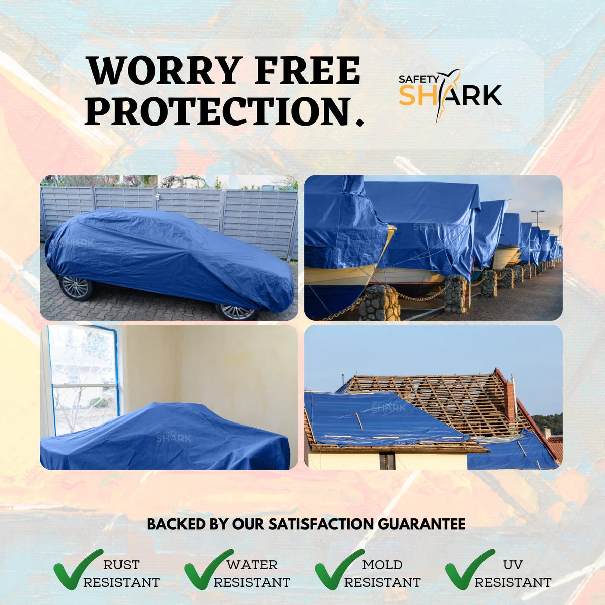 Heavy Duty Waterproof Tarp (20x40 Feet) D6338
