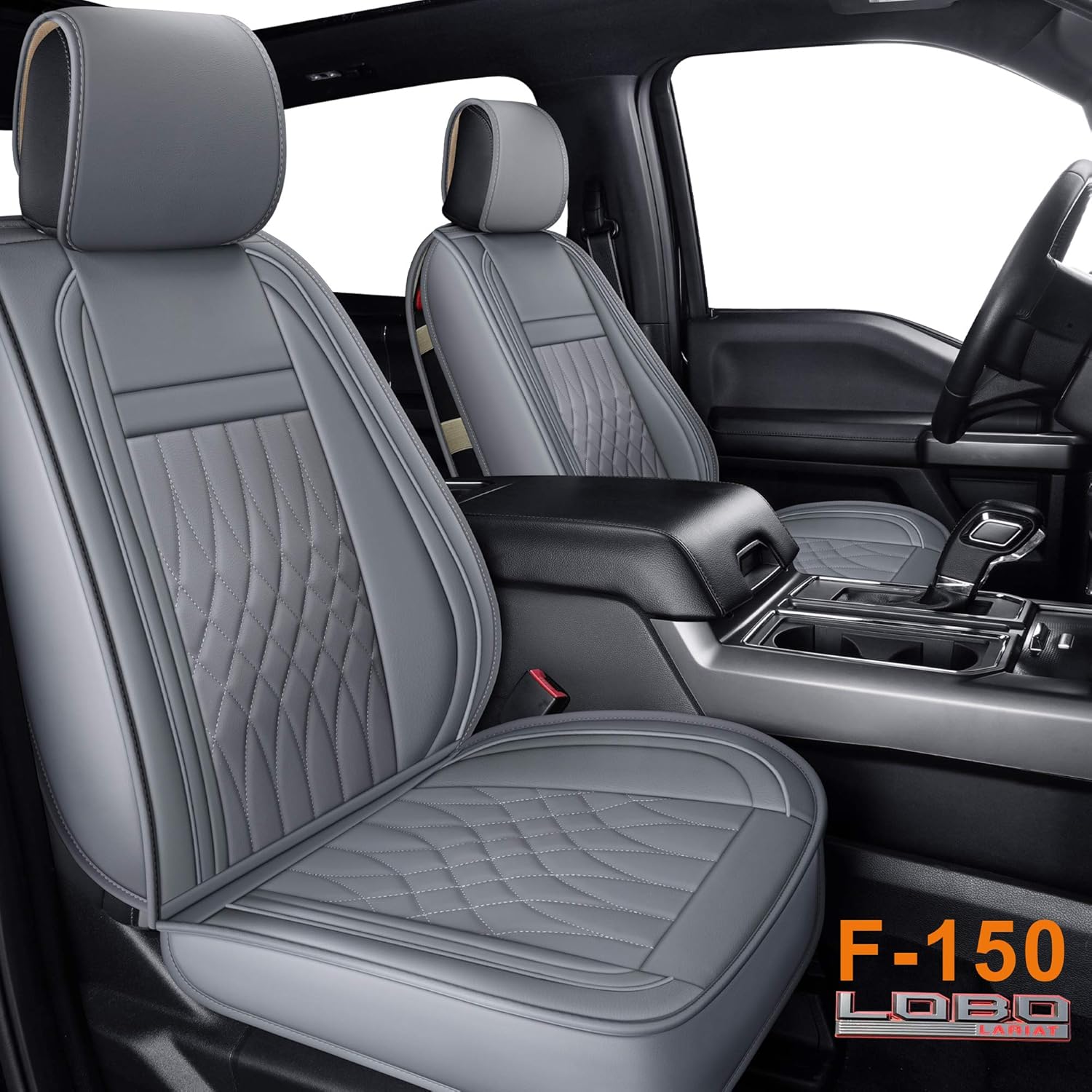 Black Water Proof Faux Leather Seat Covers Full Set A324663