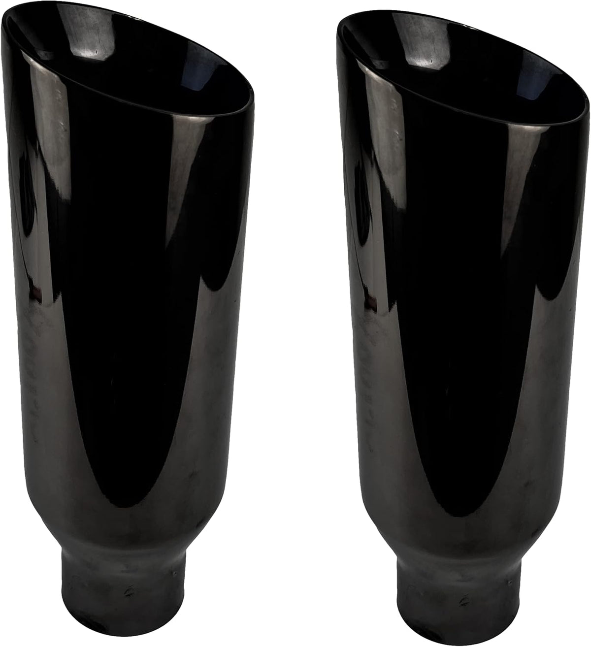 Universal Exhaust Tip Stainless Steel Double Wall Chrome Polish Pack of 2 C159823