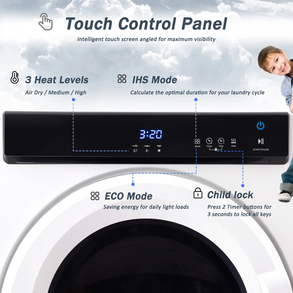 Electric Portable Clothes Dryer with Stainless Steel Tub Y59874