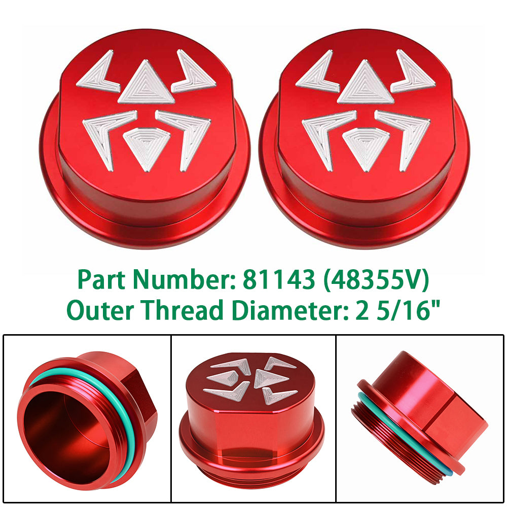 Replacement Aluminum Cap Assembly with O-rings for Vortex Hubs with 5 Bolts F210724