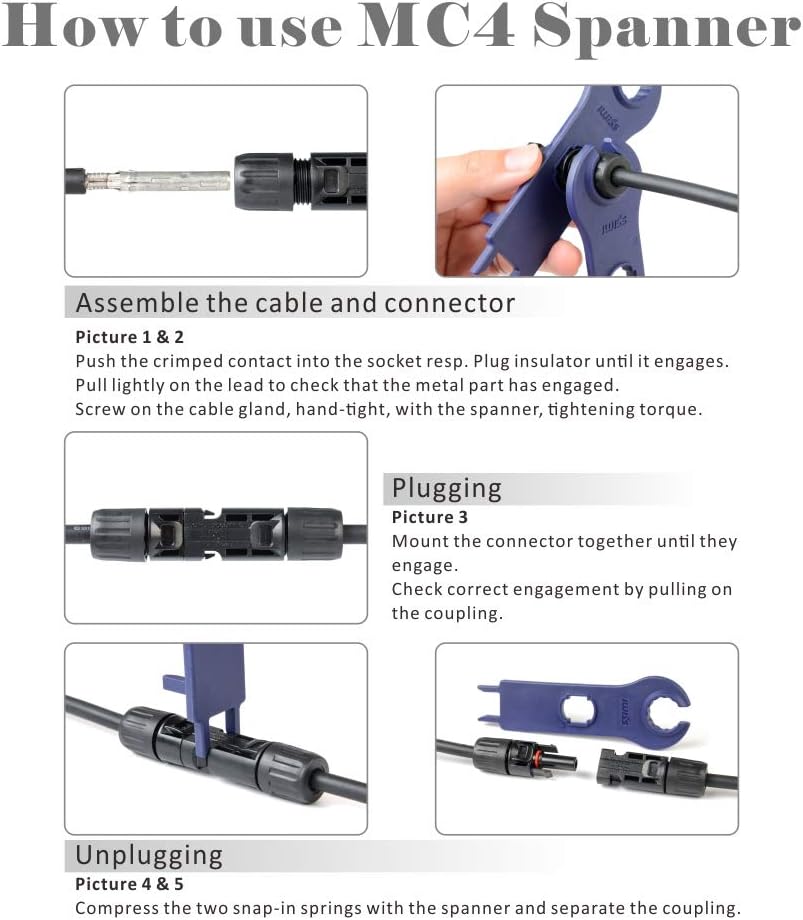 Solar Crimping Tool Kit with Wire Cable Cutter and Stripper R65455
