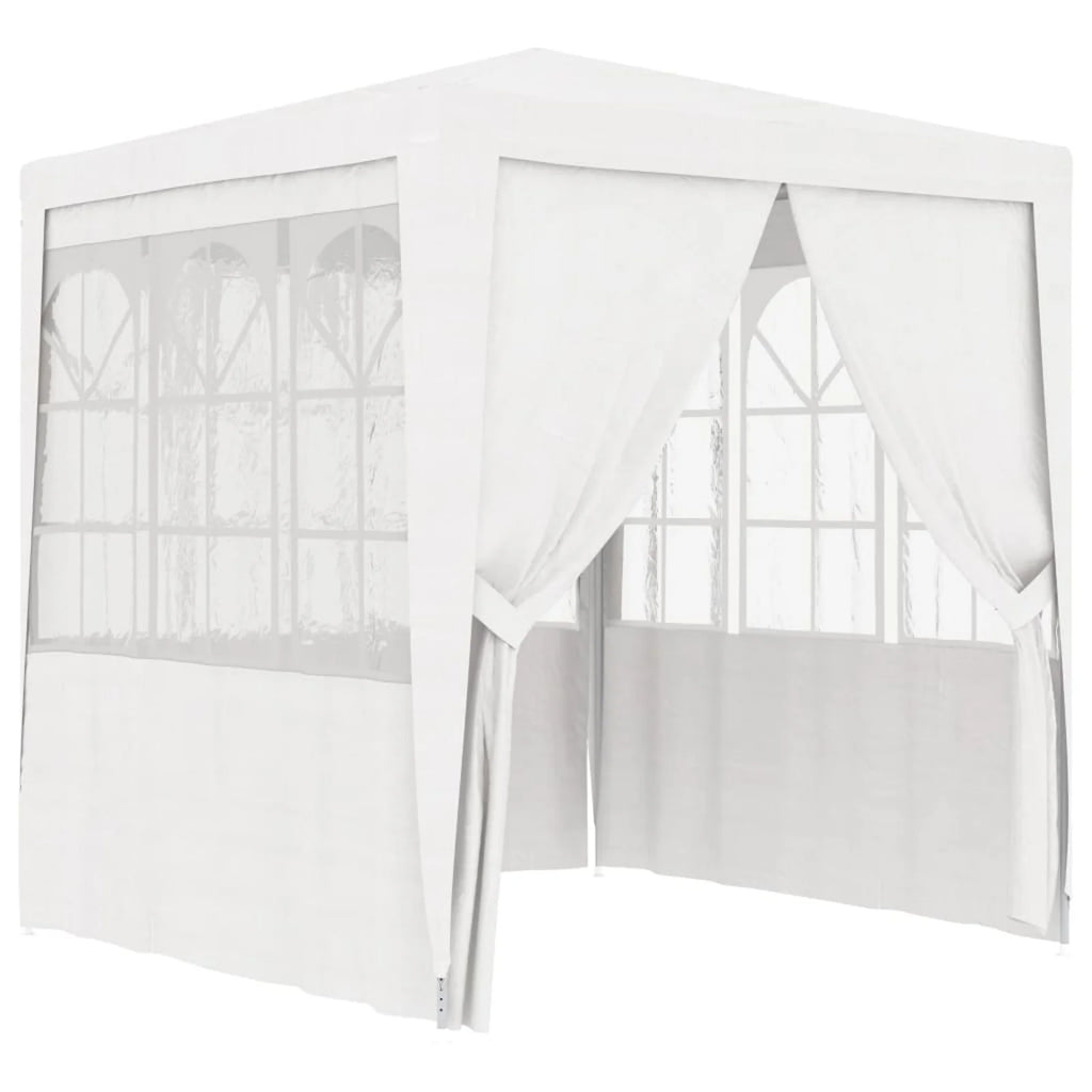 White Party Tent with Side Walls 6.6'x6.6' S4988
