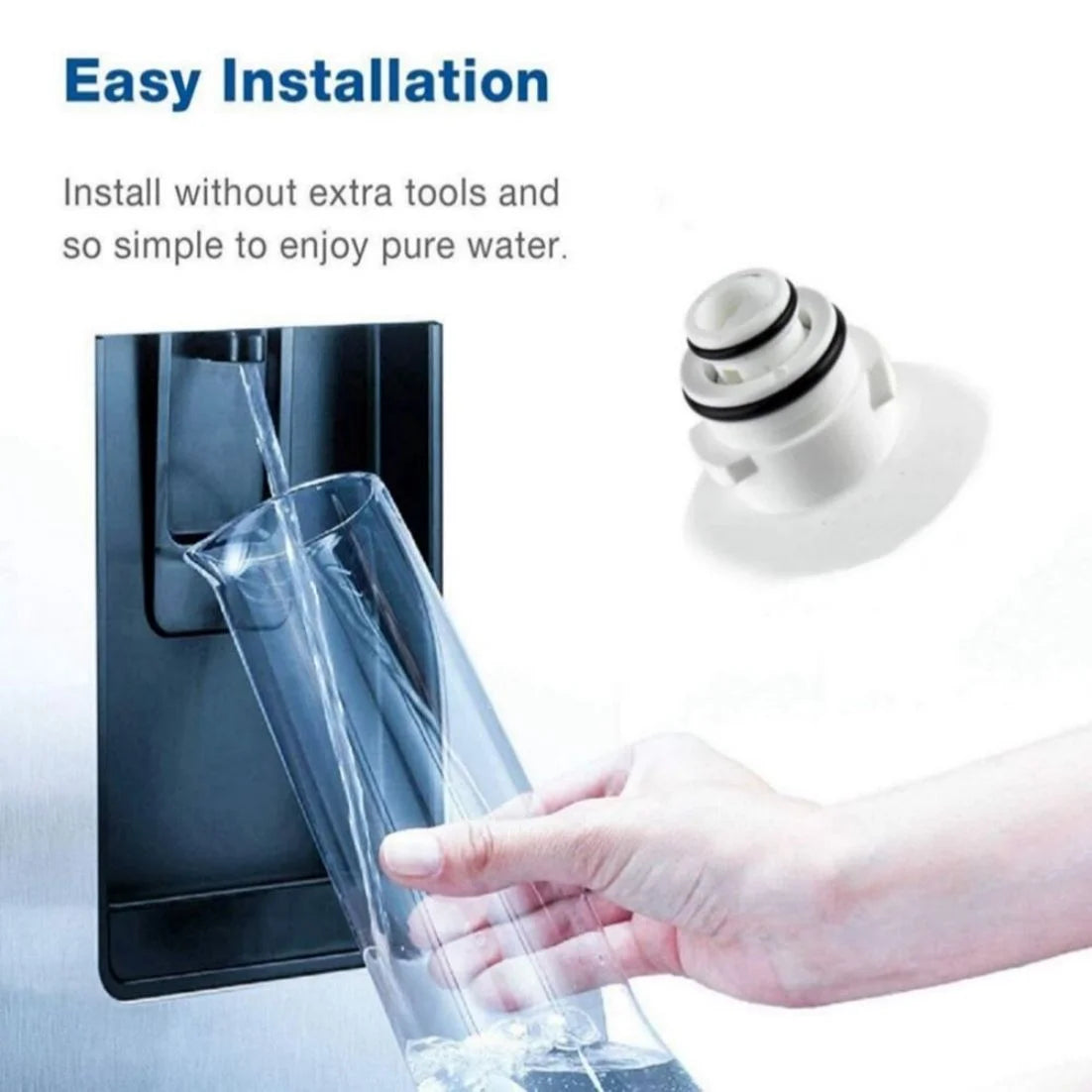 4 Pcs Refrigerator Water Filter J740640