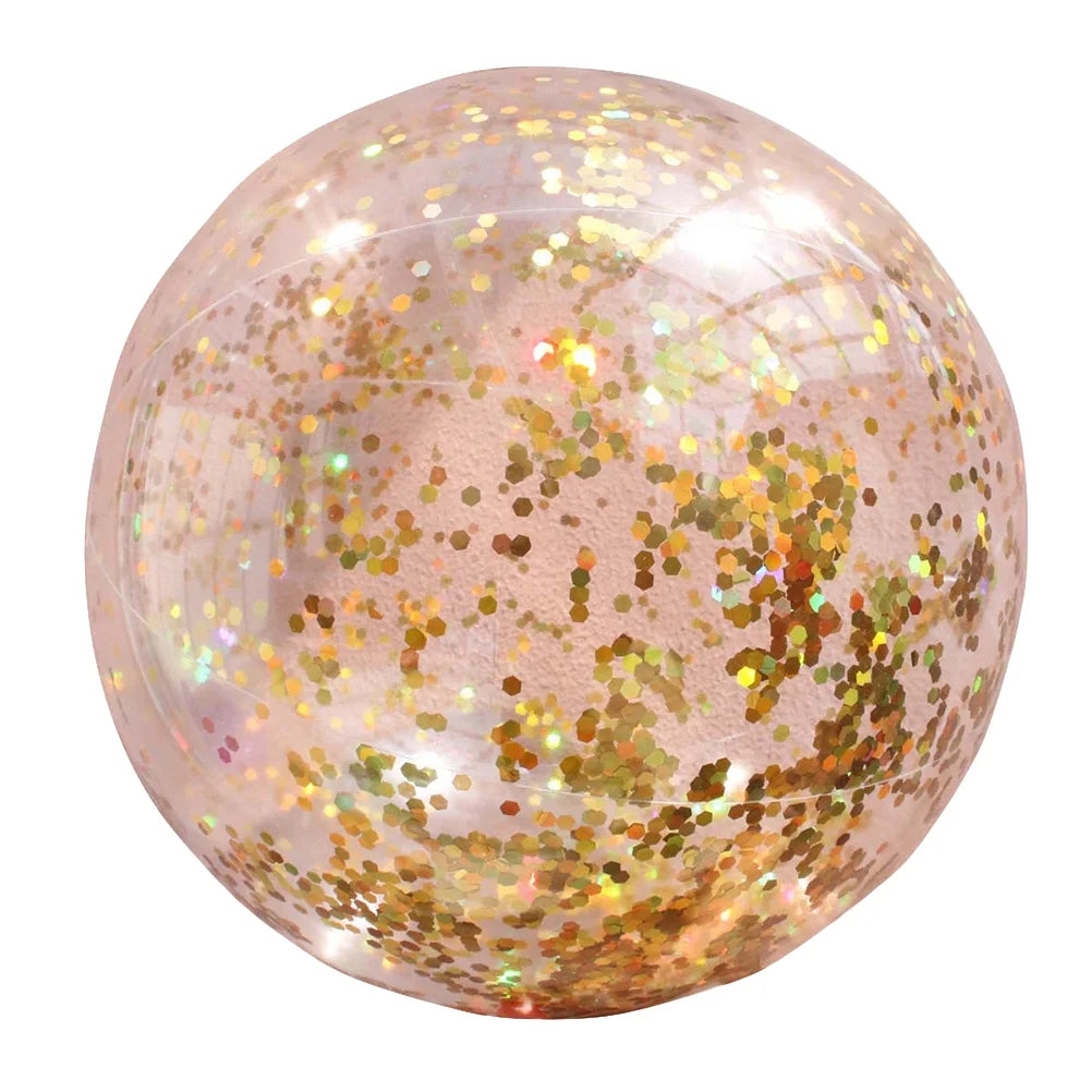Transparent Glitter Round Inflatable Ball H106