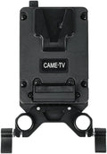 Mini V-Mount Plate with 2 D-tap Outputs and Dual 15mm Rod Clamp H4644