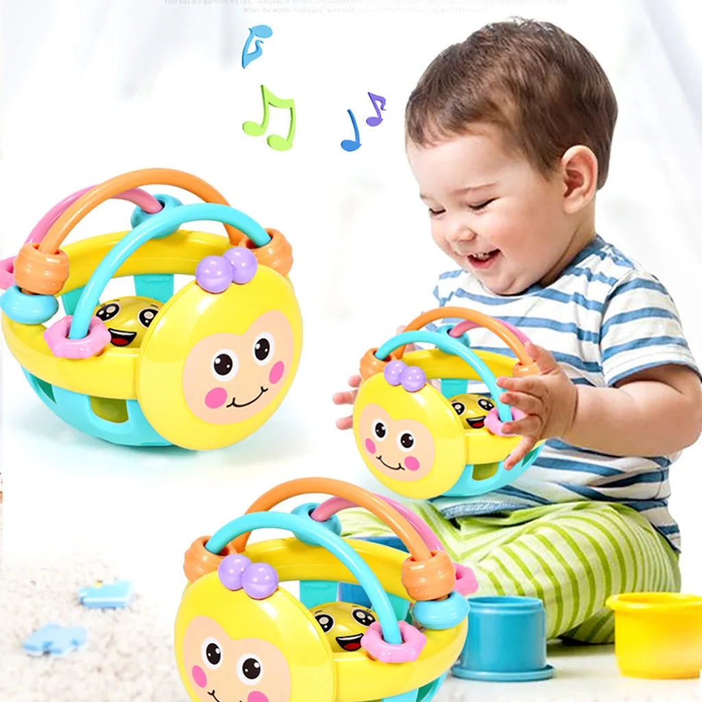 Ball Rattles Bell Infant Baby Plastic Toy Hand Bell Education Toy J52167