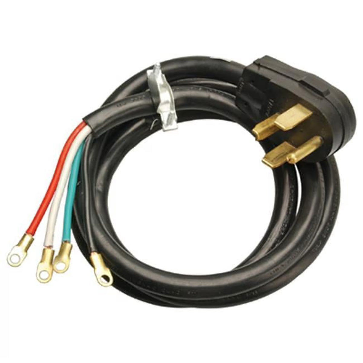 4-Feet Round Dryer Cord, Black E559