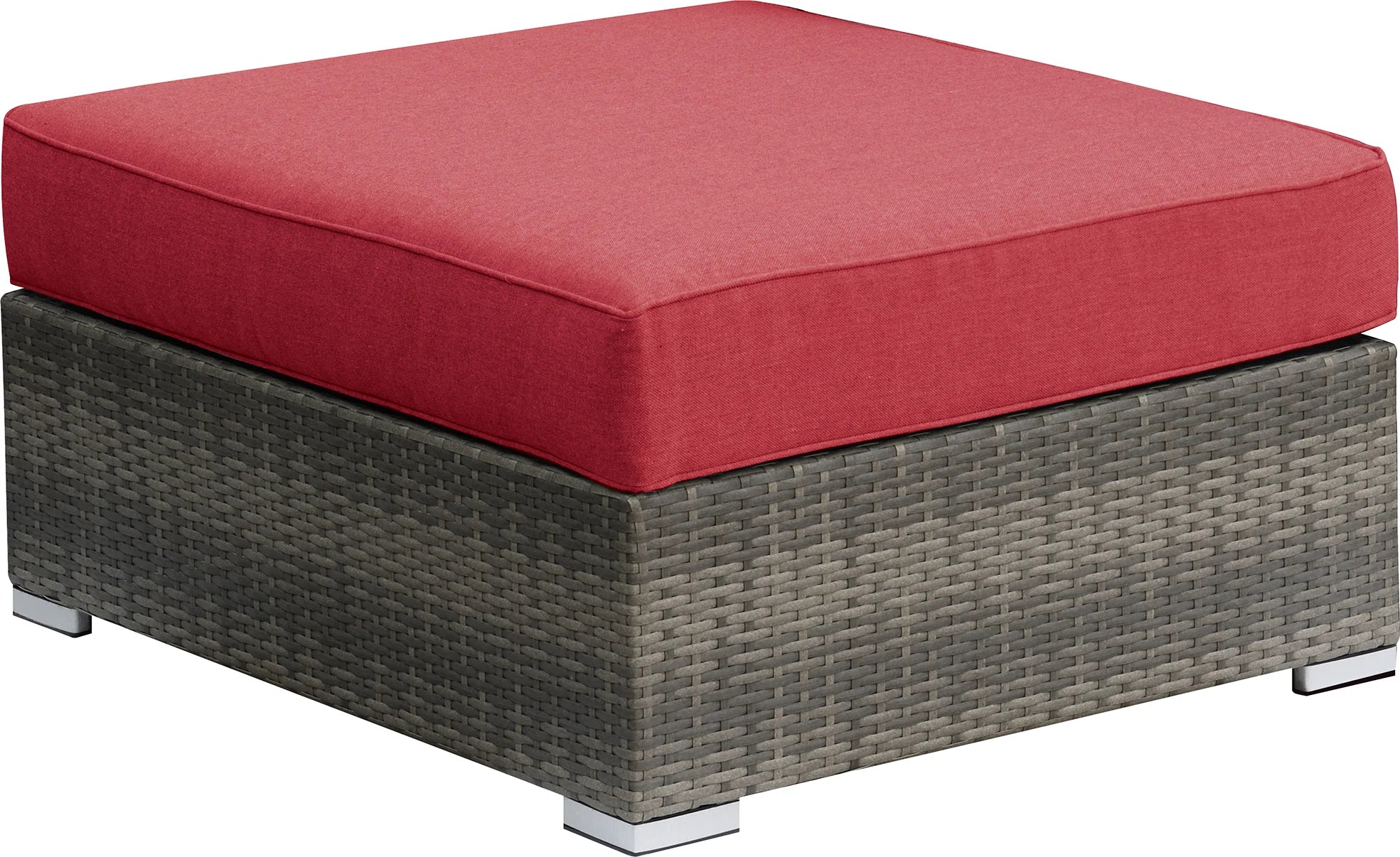 Red Resin Wood Modular Sofa Set 2pc S503