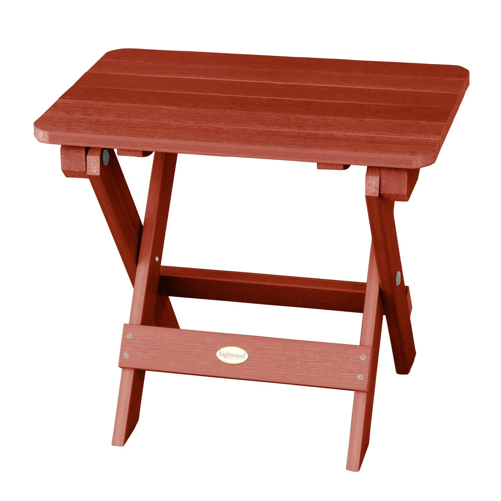 Rustic Red Folding Side Table G254723