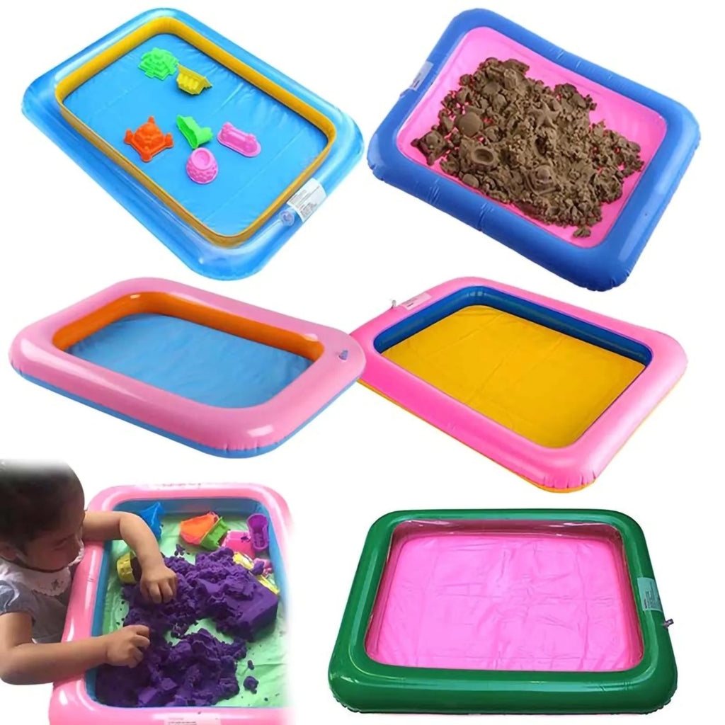 Kid Square Inflatable Sandbox Tray Play Toy S965