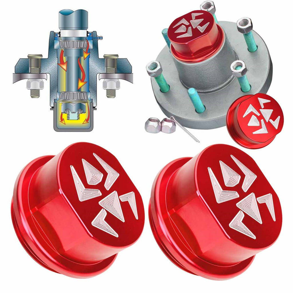 Replacement Aluminum Cap Assembly with O-rings for Vortex Hubs with 5 Bolts F210724