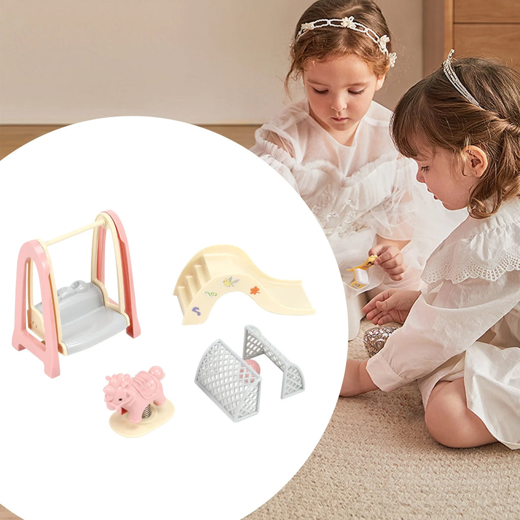 Miniature Dollhouse Kitchen Play Set with Refrigerator U1855