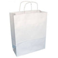 White Twisted Handled Grocery Bags, Case of 250 S76245