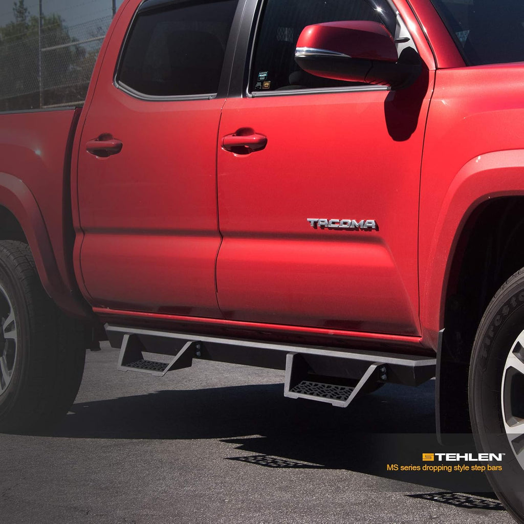 Matte Black Modular Drop Step Side Nerf Bars Rail Running Boards K1307