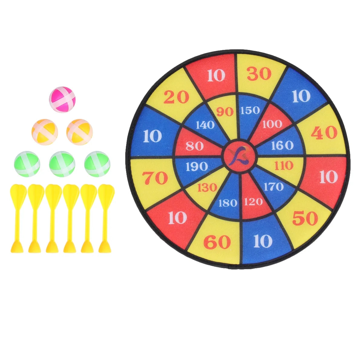 Flocking Dart Board with 4pcs Darts Dartboard Set I59525