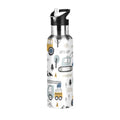 20 OZ Stainless Steel Vacuum Insulated Water Bottle with Straw Lid M788956