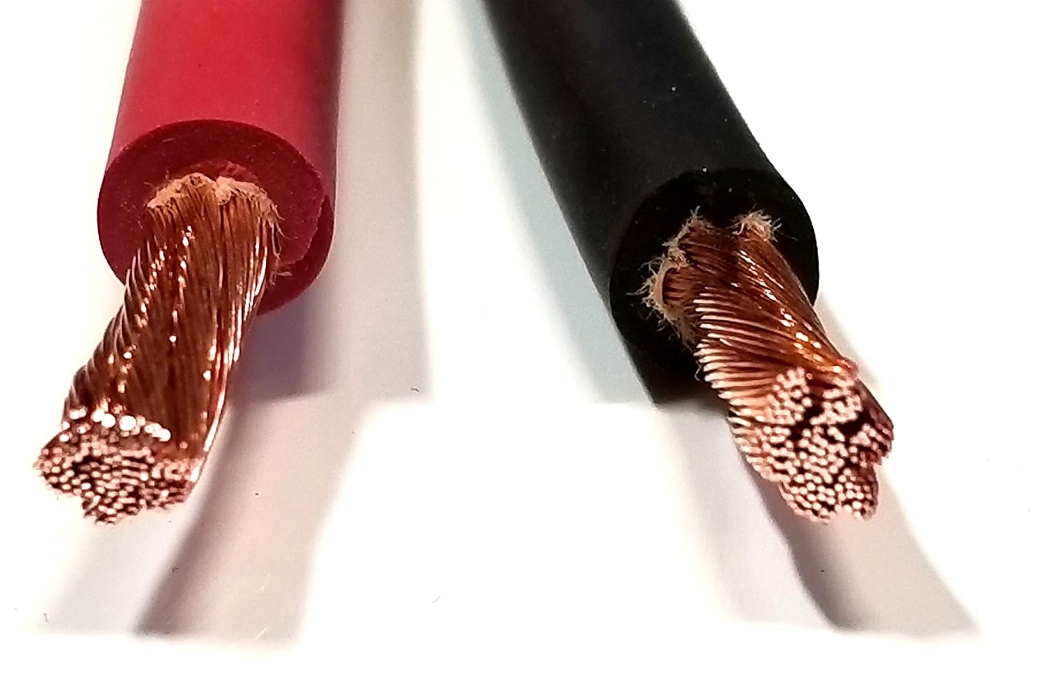 8 AWG Pure Copper Flexible Cable Wire 50 ft Black + 50 ft Red Y83181