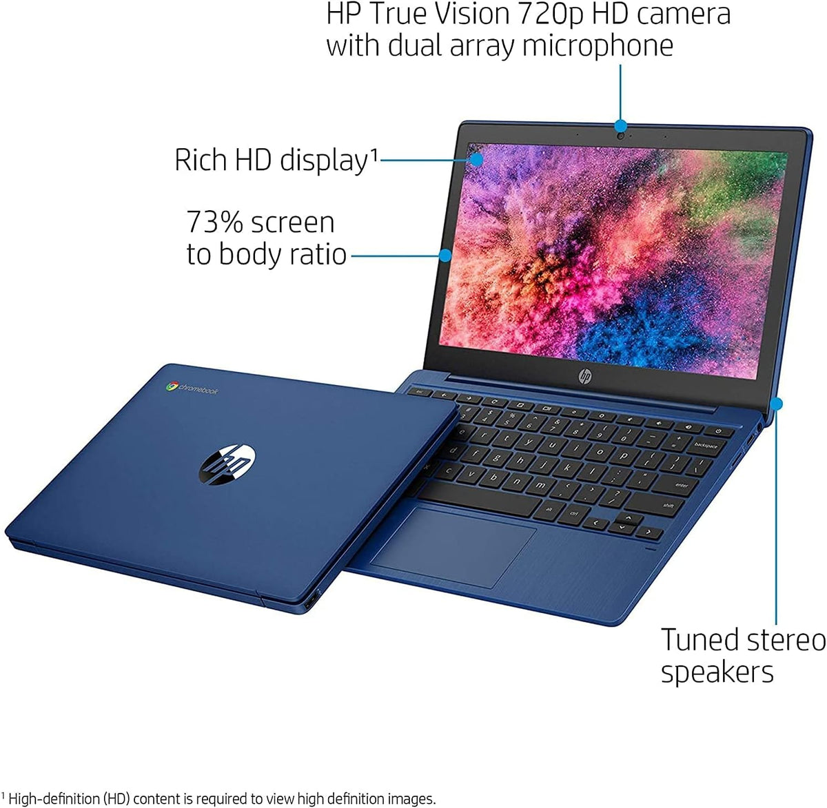 11.6 HD Anti-Glare Chromebook, MediaTek MT8183, 4GB RAM, 128GB Storage L359193