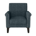 Blue Chenille Arm Chair D758381