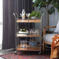 Multi Colored Stainless Steel Bar Cart B3984