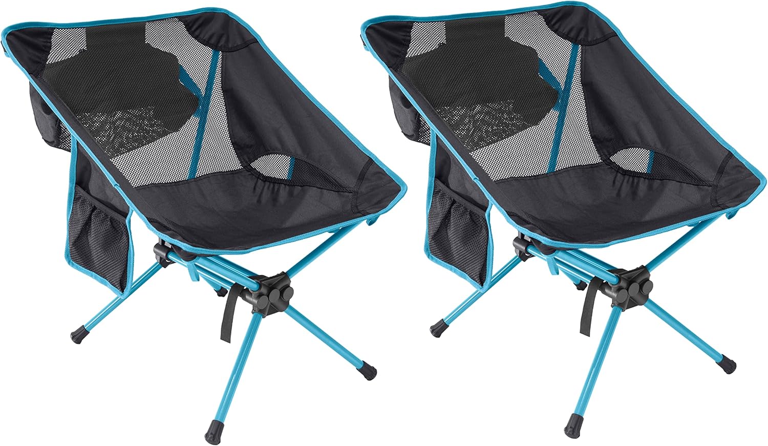 Compact Folding Camping Chair 2 Pack T619495