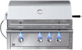 36 Liquid Propane Built-In Grill with Stainless Steel Burners and Rotisserie M83442